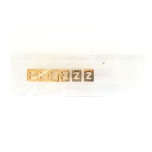 New Fire Mountain Bead Co Jill Wiseman jewelry slide lock Letter Z Gold Tone